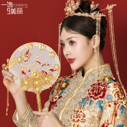 Костюм невесты xihe head head gewelry китайский древний Liu su fengguanxia xiabiao xiu xiuhe обслуживание атмосферные украшения свадебные украшения женщины