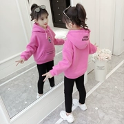 Quần áo trẻ em nữ phù hợp với mùa thu đông 2018 phiên bản mới của Hàn Quốc cho trẻ em áo len đại dương trẻ em lớn cộng với áo hai dây nhung