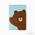 Hàn quốc LineFriend Gấu Nâu Phim Hoạt Hình Vé Hộ Chiếu Hộ Chiếu Túi Du Lịch Lưu Trữ Bìa Túi Tài Liệu Túi thông tin xác thực