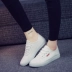Mùa xuân mới giày vải Hàn Quốc phẳng giày thường giày trắng phụ nữ giày trắng với sinh viên giày thủy triều