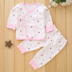 Quần áo bé tu sĩ đồ lót phù hợp với nam sơ sinh trẻ em nữ mùa thu quần áo trẻ sơ sinh cotton mùa thu mặc quần áo mùa đông áo lót trẻ em Quần áo lót