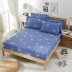 Giường đơn bằng vải bông Đệm trải giường có đệm 1.2 1.5 1.8 2.0m Giường bọc nệm Simmons