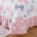 Khuyến mại chần bông cotton giường bìa giường đơn bìa cotton tròn dày giường ren Châu Âu mục vụ bộ đồ giường ga trải giường mát Trải giường