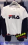 FILA Fila 18 mùa hè nam giới và phụ nữ vài mô hình đan thể thao ngắn tay T-Shirt F11W818104F 's 25643140 áo thun lining