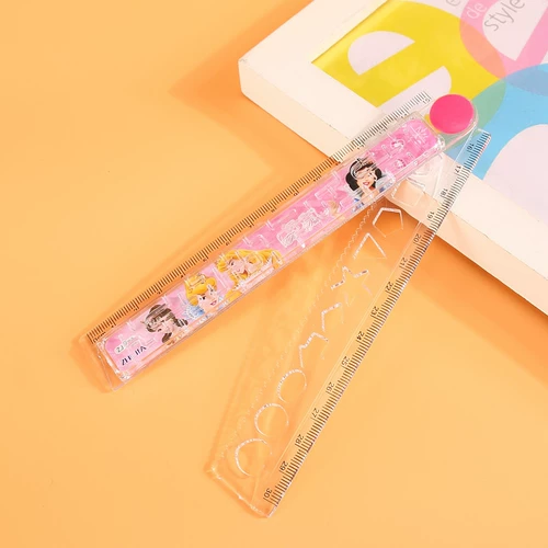 Складная универсальная линейка для школьников, мультяшные канцтовары, лабиринт, 30см