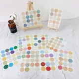 Ins color dot наклеек справочник дневника Diy Sticker Card Card и бумага Morandi Color Color Stall Sticker