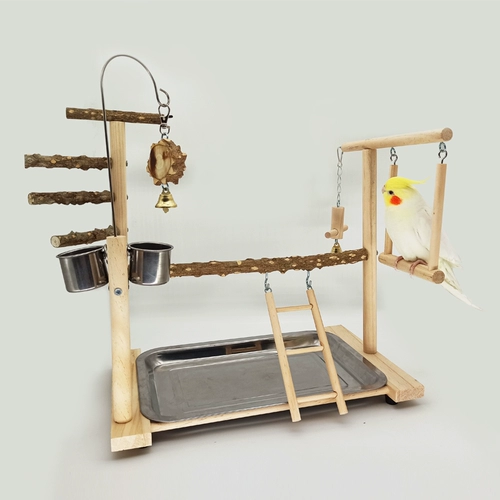 Игрушка попугая тигр пион -птичья стойка xuanfeng xiotai станция Shelzc Peppercurry Деревянная станция