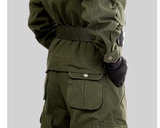 Осенний лонгслив, мужской хлопковый джинсовый тканевый комбинезон