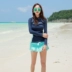 Bộ đồ lặn Hàn Quốc nữ sứa quần áo chống nắng ống thở dài tay áo tắm chia đôi phù hợp với quần áo lướt sóng quần áo bơi nam đồ đi biển cho cặp đôi Vài đồ bơi