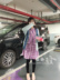 Bây giờ! Zhang Jingzhi Hàn Quốc của Dongdaemun nhấn màu xanh nấm bạc lụa nhấp nháy bên túi lớn đan áo nịt khoác len Cardigan