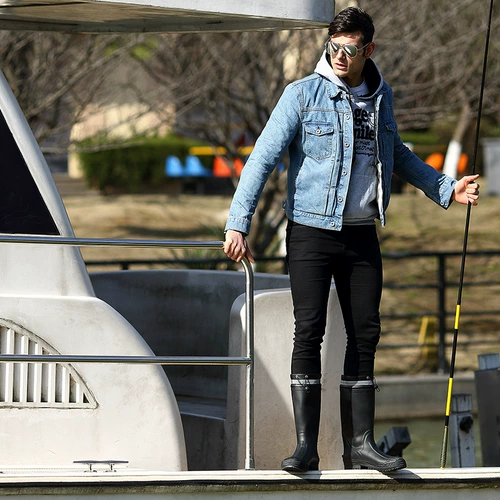 BL Rain Sheng Мужская водяная обувь вентилятор Shunxia Rain Boots