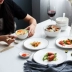 Đơn giản Bắc Âu dòng màu đen gốm món ăn gia đình Nhật Bản sáng tạo chống bỏng gạo bát ăn bát miễn phí với bộ đồ ăn