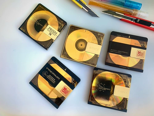 Различные красные диск MD Green MD Диск MD Gold Gold Minidisc Color Discs MD CD -ROM Hodgepodge MD Music MD Disc