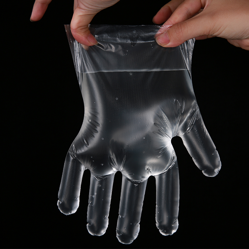 一次性手套家用加厚防油透明PE食品级卫生手套透明美容美发手套
