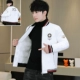Áo khoác đệm bông ngắn mùa đông dành cho thanh thiếu niên, áo khoác đệm bông dày phong cách nam trung học Hàn Quốc, áo khoác mùa đông thời thượng, áo khoác đệm bông