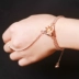 Ba Yao với cùng một đoạn vòng tay hoa buồn Thời trang một với vòng tay ngón tay Trang sức học sinh vòng vàng tây nữ Vòng đeo tay Clasp