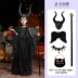 tranh halloween đơn giản Halloween Trẻ Em Trang Phục Cosplay Maleficent Phù Thủy Mẫu Giáo Trình Diễn Trang Phục Cô Gái Phù Thủy Đầm tranh halloween Trang phục haloween