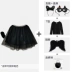 ý tưởng halloween Trẻ em trang phục Halloween cosplay cô gái mèo trang phục đen phù thủy áo choàng áo choàng trình diễn trang phục gift halloween Trang phục haloween