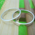 S999 sterling đôi nhẫn đôi nam nữ làm bằng tay mịn màng mờ chải đôi nhẫn chữ quà tặng ngày Valentine - Nhẫn nhẫn kim tiền Nhẫn