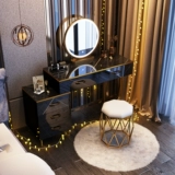Скандинавский современный и минималистичный туалетный столик для спальни, универсальная система хранения, популярно в интернете