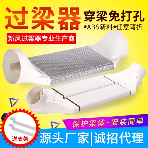 Система свежего воздуха ворсня/вентиляция плоская труба 75/110/160 мм ABS -адаптер воздуховодов Lint