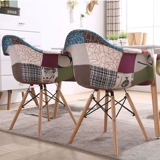 Изображение кресло современное минималистское столовое и кресло -домашний ресторан задняя стул компьютерный стул, мягкая сумка табуретки, северная европейская столовая