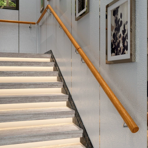 Девять -летящие магазин 18 цветных крытых деревянных лестниц с твердым деревом виллы лофт -рельсовые рельсовые рельсовые рельсовые рельсовые рельсовые рельсы, пожилые люди в стиле европейского стиля используют стену для простого и современного