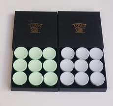 Мел для кия 正品芬兰进口taom塔悟姆台球九球中八斯诺克巧克粉巧粉枪粉