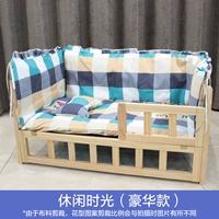 Полная деревянная роскошная кровать+постельное белье повседневное время