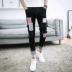 Xuân đen 9 chín quần jeans nam phiên bản Hàn Quốc của quần dài tự tu luyện quần thủy triều nam thanh niên Quần jean