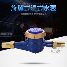 Водосчетчик 2019新品小口径丝扣口旋翼式4分6分1寸家用数字冷热自来水表1520