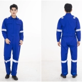 Весна и осенняя нефть все-коттона из цельной рабочей одежды мужская чистая хлопковая отражающая полоса с утолщенной анти-масштабной индивидуальной персоналом