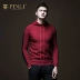 Sản phẩm PINLI 2018 mùa thu mới áo len nam áo len mỏng trùm đầu áo sơ mi nam B183410493 - Hàng dệt kim
