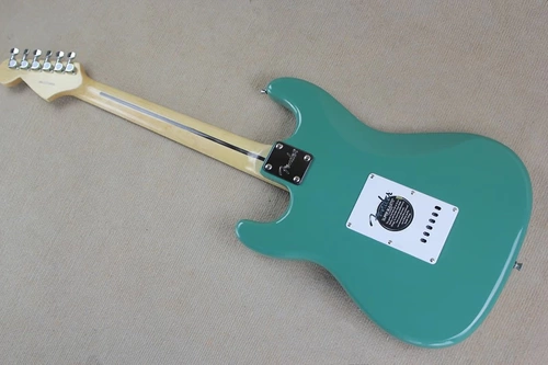 Flyoung ST ЭЛЕКТРО ГИТАРИТА темно -синие зеленые розы.