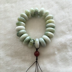 Украшения на руку 老旷坑料蓝田玉手把玩件手串念珠收藏送朋友同事领导亲友父母长辈