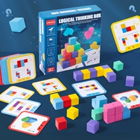 Детская настольная игра кубики кубики квадратный строительный блок цифровой логический блок блокировки молодых соединений.