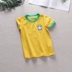Cô gái bé ngắn tay váy mùa hè ăn mặc T váy World Cup quần áo bóng đá 1-3 năm tuổi cotton bé thoáng khí váy váy thu đông đẹp cho bé Váy