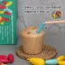 đồ chơi giáo dục lớn khối xây dựng bằng gỗ Montessori cho trẻ em chống lại sự chèn gai xương rồng lê lực đố bé Đồ chơi bằng gỗ