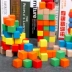 khối gỗ 100 khối vuông toán khối đồ dùng dạy học các khối xây dựng đồ chơi học sinh mẫu giáo Đồ chơi bằng gỗ