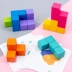 Logic suy nghĩ đồ chơi xây dựng các khối gỗ hình học khối lực lượng câu đố mầm non mẫu giáo 5 trò chơi hội đồng cho trẻ em 3 tuổi Đồ chơi bằng gỗ