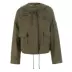 [Giá trị mùa thu và mùa đông] Vero Moda patch thêu thư vải lanh trùm đầu áo khoác ngắn | 317317507