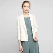 Vero Moda chất liệu linen bảy điểm tay áo phù hợp với áo khoác quần áo của phụ nữ | 317208515