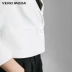 Vero Moda mới ve áo cổ áo một nút bảy điểm phù hợp với tay áo | 317108521 ao khoac nu Business Suit