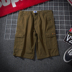 Yu Wenle mùa hè đa túi lỏng overalls Harajuku đường phố ngụy trang năm-quần thẳng thẳng hoang dã quần short giản dị thủy triều Quần làm việc