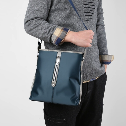 Водонепроницаемая сумка, мужская сумка на одно плечо, сумка через плечо для отдыха, нейлоновый рюкзак, ткань оксфорд, в корейском стиле