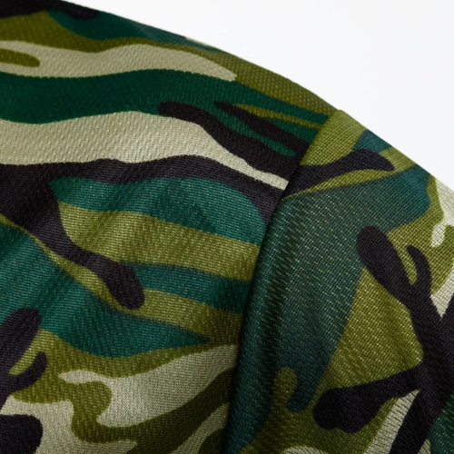 Камуфляжная тонкая дышащая хлопковая быстросохнущая футболка подходит для мужчин и женщин для школьников, подходит для студента, короткий рукав