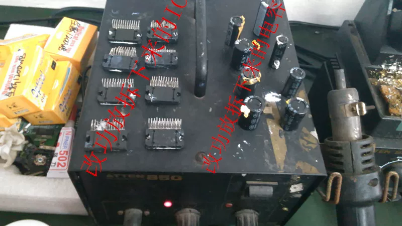 Professional grinding machine TDA7388 Modification TDA7850 Add RCA low -level output, front -level amplification