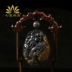 Qibao Shangpin Ngọc bích chạm khắc Mặt dây chuyền phòng Live Vòng đeo tay Hòa bình Không có gì Chất liệu Hoa cúc Đá - Vòng đeo tay Cuff
