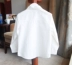 Trẻ em Hàn Quốc dài tay áo sơ mi trai thủy triều nhỏ quý ông ăn mặc cổ áo chuỗi áo sơ mi trắng hoang dã màu đen giản dị áo sơ mi
