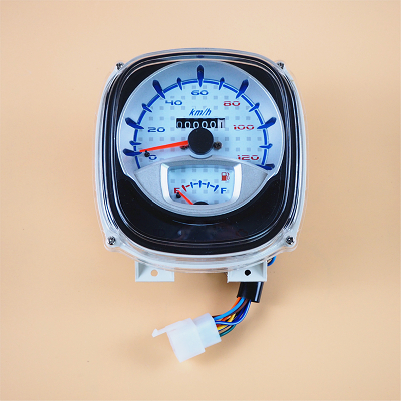 Miễn phí vận chuyển S5 xe tay ga bảng dụng cụ thích hợp cho Kuqi 125 sửa đổi đèn LED con trỏ tốc độ km mét lắp ráp đồng hồ số xe máy đồng hồ độ xe máy